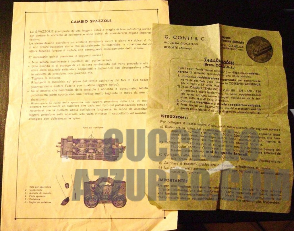 Foglietto cambio spazzole